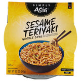 Simply Asia Sesame Teriyaki Noodle Bowl – Portable Vegan Lunch for Road Trips and Train Travel