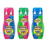 WARHEADS Super Sour Double Drops Liquid Sour Candy – Camping and Hiking Trail Snack with Resealable Squeeze Bottles, Assorted 3 Pack