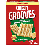 Cheez-It Grooves Crunchy Cheese Crackers – Fun Snack Care Package for College Students, Office Secret Santa, and Housewarming, 3.25oz 6-Pack
