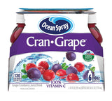 Ocean Spray Cran-Grape Juice, Portable 10 oz Bottles for Picnics and Road Trips (Pack of 6)