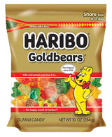 HARIBO Goldbears Gummy Candy – Nostalgic Stocking Stuffer and Holiday Gift Add-On, 10 oz Resealable Bag