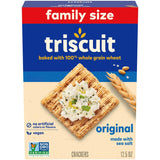 Triscuit Original Whole Grain Wheat Crackers – Clean-Label Vegan Crackers for Wellness Pantry and Lunch Bag, 12.5 oz