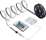 GlowVibe Battery LED Strip Lights – Safe Flame-Free Night Light for Kids Bedrooms and Nurseries