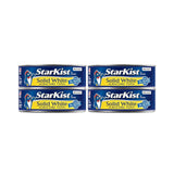 StarKist Solid White Albacore Tuna in Water 4-Pack – Mild Flavor Kid-Friendly High-Protein Lunchbox Filling for Family Meals