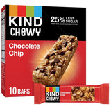 KIND Granola Chewy Bar Chocolate Chip – Portable Snack for Hiking and Park Outings, 10 Wrapped Bars
