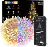 BrizLabs Color Changing Smart Christmas Lights – Living Room Accent Wall Decor, 98ft 300 LED Dimmable Mood Lighting with Alexa and Google Assistant