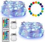 TenSteed Fairy Lights 2 Pack – Safe Nursery and Playroom Decor, Cool to Touch Battery String Lights with Timer