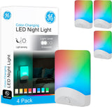 GE Color Changing LED Night Light for Kids – Nursery Plug-In with Dusk to Dawn Sensor and Cool Touch Safety