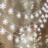 Snowpin 100 LED Snowflake Lights – Hostess Gift for Housewarming and Holiday Parties, Ready to Gift Winter Decor