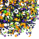 Manvscakes Halloween Sprinkles - Kid-Friendly Edible Sprinkles for Classroom Halloween Party Treats, Ghost and Pumpkin Mix, 8oz