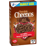 Chocolate Cheerios Gluten Free Cereal – Crunchy Whole Grain Breakfast for Children with Dietary Restrictions, Family Size 19.2 oz Box