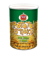 Better Made Potato Sticks 5oz Canister - Compact 5oz Resealable Canister for Clutter-Free Pantries and Intentional Snacking