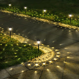 Safe Solar Path Lights for Walkways and Stairs, Flameless Dusk to Dawn LED Edge Marker 10 Pack