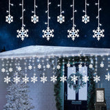 Ollny Waterproof Icicle Lights 29.5ft for Patio and Garden Eaves, 360 LED Connectable Outdoor String Lights for Holiday Parties
