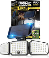 Bionic Solar Flood Light 2-Pack – Weatherproof Motion Light for Driveways, Fences, and Open-Air Events
