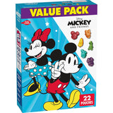 Disney Mickey and Friends Fruit Snacks, 22 Pouch Better for You Kids Treat with Real Fruit Juice and Vitamin C