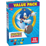 Sonic The Hedgehog Fruit Flavored Snacks – Vitamin C Rich Kids Snack Pouches for Balanced Lunchbox Routines, 22 Ct