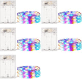Minetom Fairy Lights Battery Operated – Thoughtful Birthday Gift for Her, 5 Pack 7FT Warm White String Lights for Cozy Home