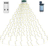 aneeway Star Topper Christmas Tree Lights – Cozy Holiday Aesthetic for Living Room Mantel and Reading Nook, 16 Strand Cascade