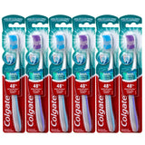 Colgate 360 Enamel Health Sensitive Toothbrush – Gentle Daily Brushing for Sensitive Teeth, Compact Soft Head, Pack of 6