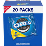 OREO Chocolate Sandwich Cookies Snack Packs – Road Trip and Commuter Snacks That Resist Crushing, 20 Travel Packs