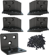 Aufuga Black Coated Shelf Bracket for Durable Patio Wall Storage and Outdoor Entertaining