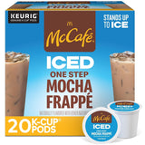 McCafe Iced Mocha Frappe Pods for Patio Entertaining, Keurig Single Serve, 20 Count