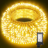 IP65 Waterproof Christmas Lights for Garden Fence and Pergola, 100FT Connectable Multicolor String