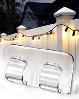 Lumivo Outdoor String Light Hooks – Heavy-Duty Adhesive Clips for Patio, Deck, and Backyard Hanging