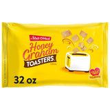 Malt-O-Meal Honey Graham Toasters Cereal – Single-Bulk Resealable Bag for a Clutter-Free Pantry, 32 oz