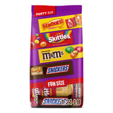M&M'S Peanut, SNICKERS, STARBURST & SKITTLES Fun Size Halloween Candy for Festive Dessert Table Styling, 19.44 oz Bulk Variety