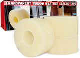 Birllaid Clear Window AC Seal Tape – Better Sleep Insulation for Bedroom AC Units, 3 Inch x 55 Yards