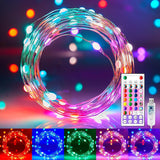 Minetom Fairy Lights for Kids Room – Safe Cool to Touch LED String Lights, 33FT Remote Timer for Nursery