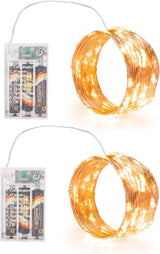Glowhome Fairy Lights – Thoughtful Birthday Gift for Mom, Warm White Mason Jar String Lights with Timer