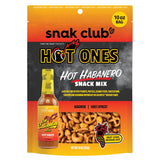 Snak Club x Hot Ones Hot Habanero Snack Mix – Portable Road Trip Snack with Protein and Crunch, No Refrigeration Needed, 10 oz Bag