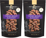 Squirrel Brand Crème Brûlée Almonds – Vegetarian Wind-Down Treat Paired with Tea or Coffee, 2-Pack