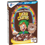 Lucky Charms Chocolatey Chocolate Cereal with Marshmallows – Better-for-You Kids Breakfast Cereal with Whole Grain, Calcium, and 12 Vitamins, 10.6 oz