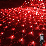 WATERGLIDE Outdoor Christmas Net Lights 12ft x 5ft 360 LED UL Certified 30V Low-Voltage Mesh for Family Yard and Play Area