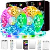 L8star Battery Powered LED Strip Lights – Child Safe RGB Night Light for Kids Room, Playroom, and Nursery Wall Accent