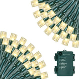 HolidayAura Child-Safe LED String Lights – Battery Powered 33ft with Cool Bulbs and Auto Timer for Nursery, Playroom, and Kids Bedroom