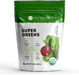Kate Naturals Organic Super Greens Powder – Quick Energy Boost for Home Office Routines, Desk Side Smoothies and Focus Drinks