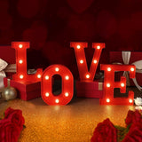 EDYCON Christmas Letter Lights – Child Friendly LED Sign for Nursery Shelf and Playroom Decor