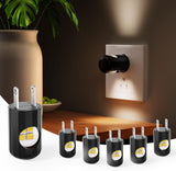 LumiNest Decor Night Light 6 Pack – 3000K Warm Plug in Wall Accent for Bedroom, Living Room and Entryway, Stylish Uplight Glow