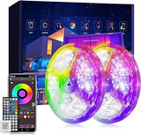 Brightown LED Strip Lights 200ft – Safe and Cool Room Lighting for Kids and Teens, No Flame Music Sync Strip