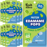 Crunchy Roasted Edamame Beans – Travel Friendly Protein Snack for Road Trips, 10 Single Serve Packs