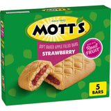 Mott's Soft Baked Apple Filled Bars – Individually Portioned Office Snack for Workdays, 5 Ct Box