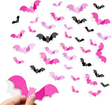 HauntNest Cute Bat Wall Decals – No-Mess Halloween Activity for Classroom, Daycare, and Nursery, Reusable