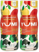 Yumi Puffs Apple Broccoli – Clean-Label Plant-Based Toddler Snack for Mindful Parents, 1.5 oz