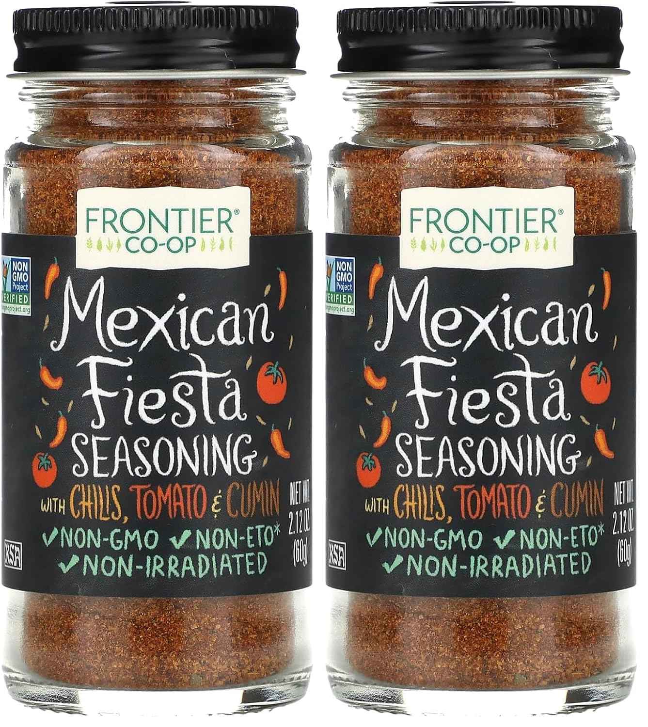 Frontier Co-op Mexican Fiesta Seasoning – Salt-Free Heart-Healthy Pantry Spice for Low-Sodium Wellness Cooking