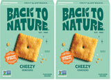 Back to Nature Cheezy Squares – Better-for-You Cheese Cracker for Kids Lunches and After-School Snacking